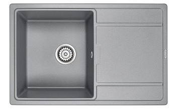 Кухонная мойка Paulmark FLUGEN 50-780 PM217850-GRM 80х50 цвет серый